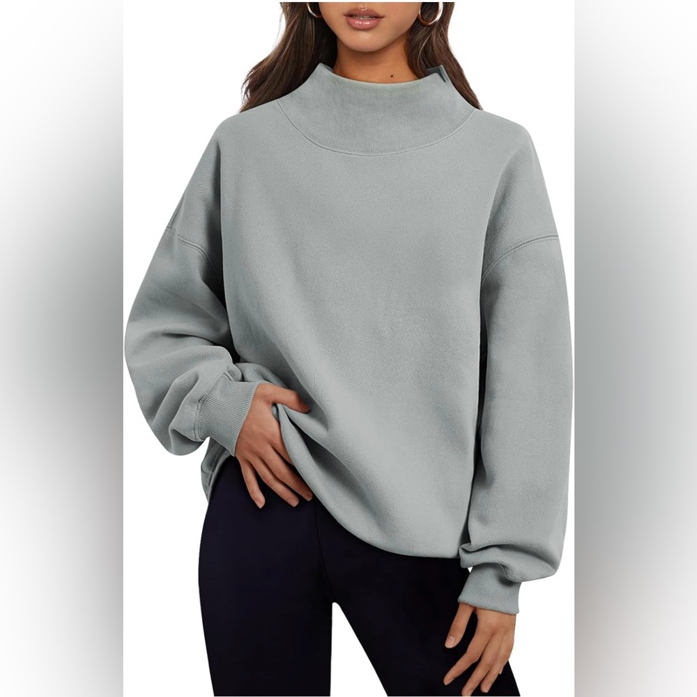 Oversized turtleneck sweatshirt